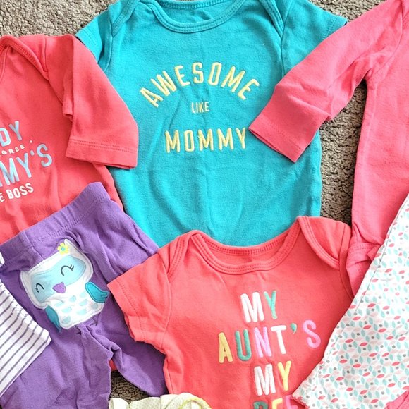 Carters girls 10-piece bundle 3-month - Picture 3 of 10